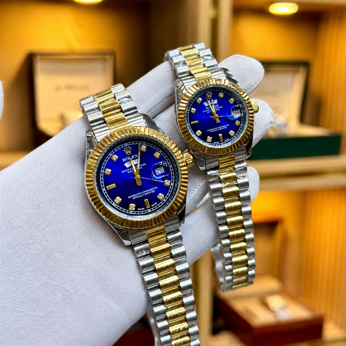 Rolex Datejust Couple Watches – Two-Tone Gold & Silver