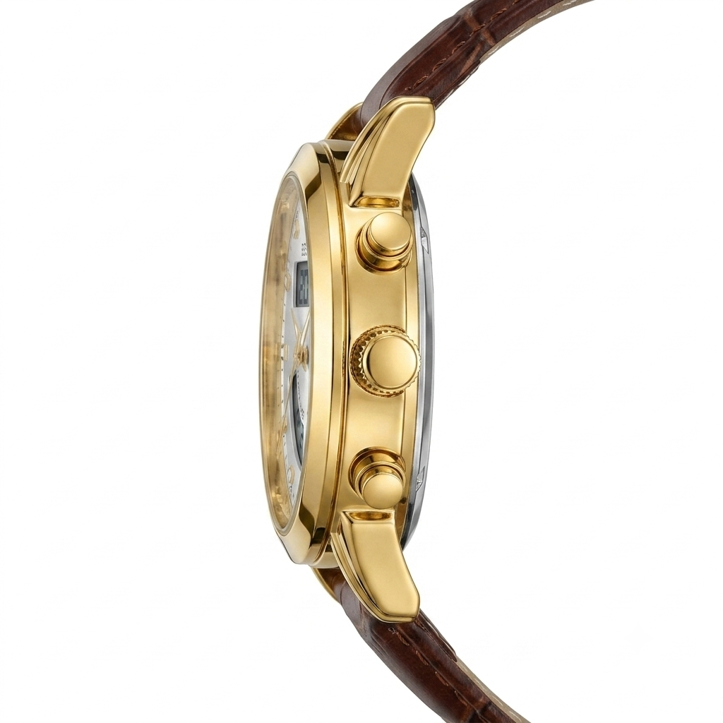 Bestwin Gold Analog-Digital Watch –