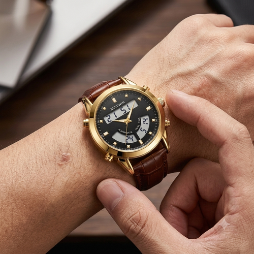 Bestwin Dual Display Analog-Digital Watch –