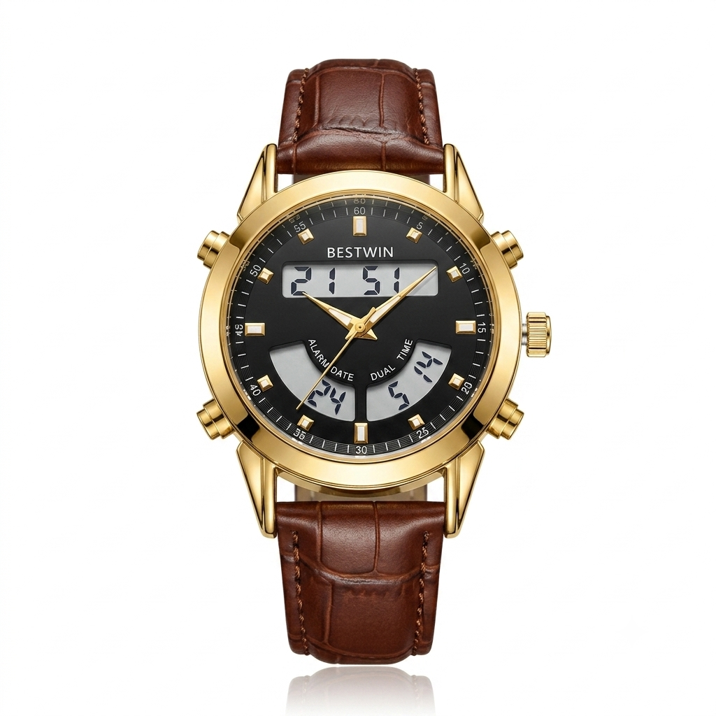 Bestwin Dual Display Analog-Digital Watch –