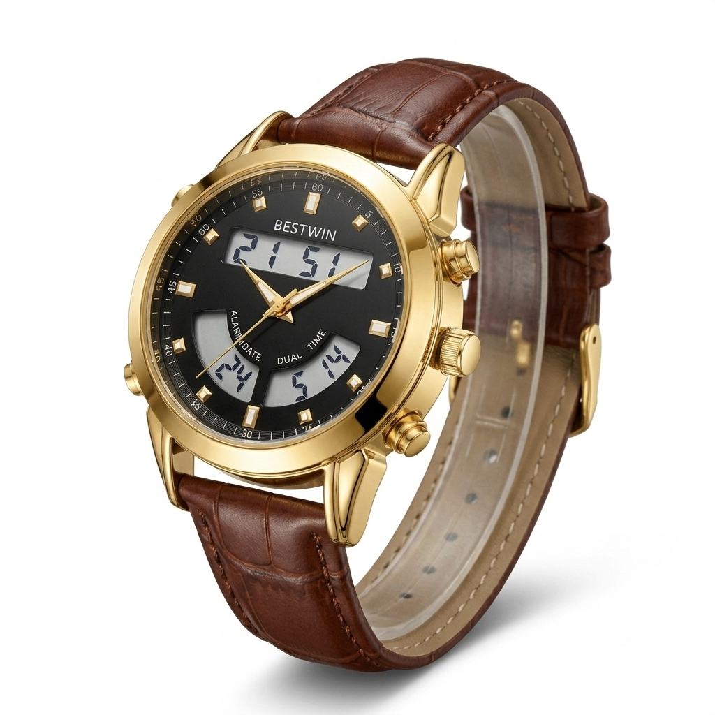 Bestwin Dual Display Analog-Digital Watch –