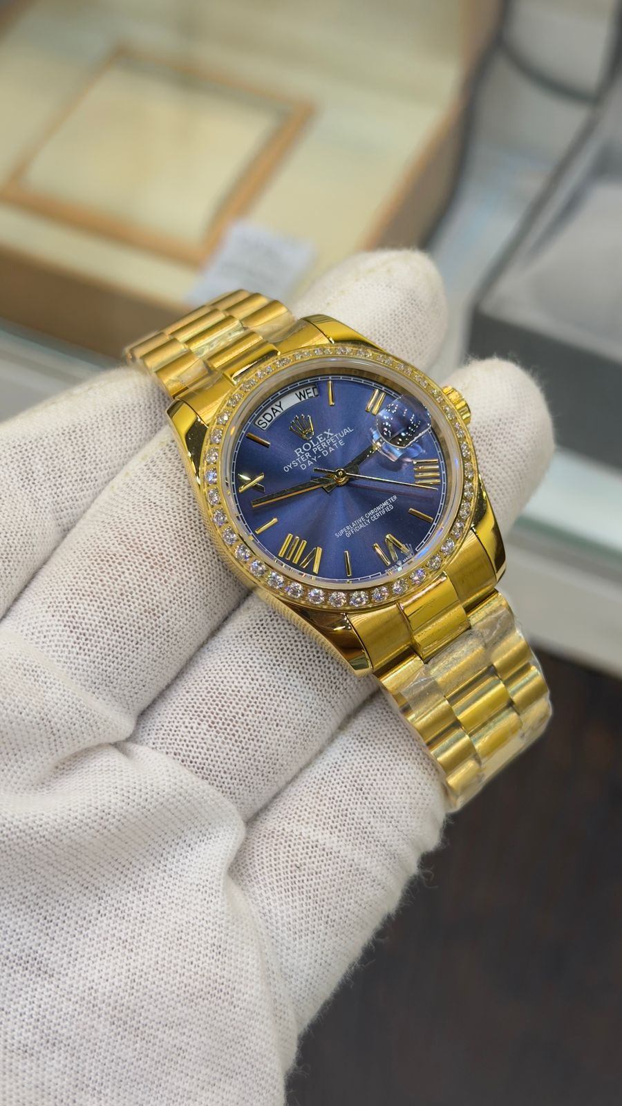 Rolex Day-Date Diamond Bezel & President Bracelet