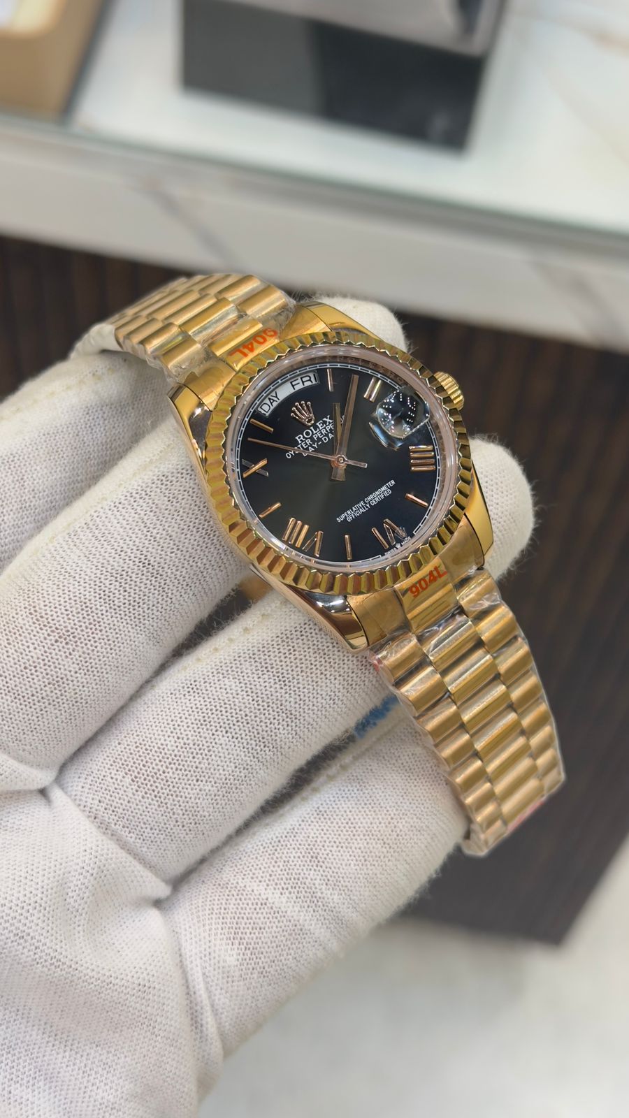Rolex Day-Date Diamond Bezel & President Bracelet