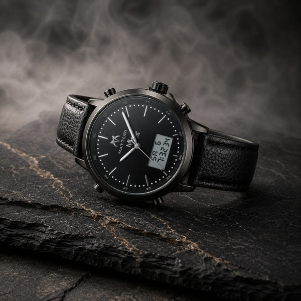 Matturi Ana-Digi Black Edition Watch