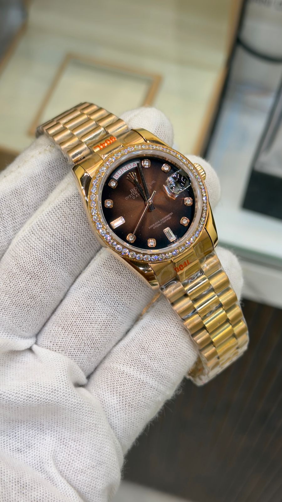 Rolex Day-Date Diamond Bezel & President Bracelet