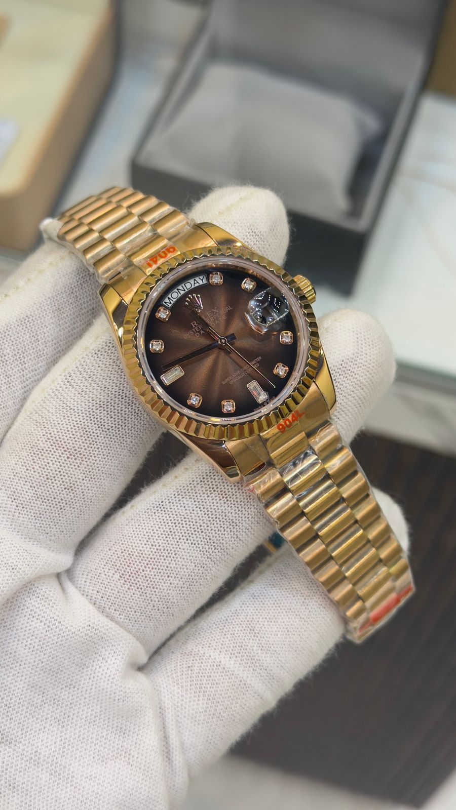 Rolex Day-Date Diamond Bezel & President Bracelet